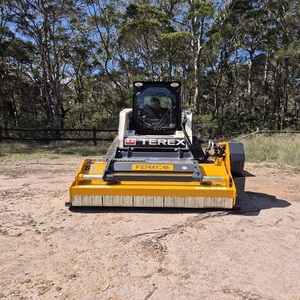High Performance Terex Skid Steer Loader With Mulcher Suitable For <b>Brush</b> Cutting And <b>Vegetation</b> Control Tasks - Product Image 4