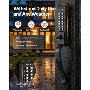 Serratura Intelligente Senza Chiave 2.0 con Codice a 4-7 Cifre, Tastierino Combinato a Doppio Lato e Wi-Fi Aggiornabile - Product Image 6