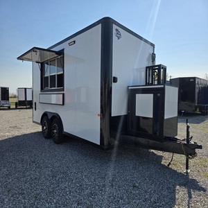 Cheap Wholesale Best Quality Hot Selling Mobile Food Cart Trailer Truck Kitchen Equipment Aluminum <b>Frame</b> GPS Tracking - Product Image 4