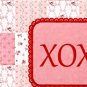 Serviette de cuisine au design magnifique pour la Saint-Valentin, design patchwork, avec logo personnalisé - Product Image 4