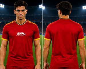 Shorts de football personnalisés professionnels pour hommes, 100 % polyester respirant, imprimés par transfert thermique, sublimés, en maille ajustable - Product Image 3