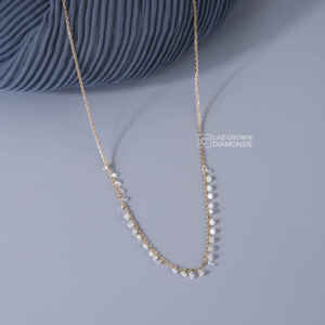 ROUND BRILLIANT CUT LAB GROWN DIAMOND PENDANT S925 <b>SILVER</b> YELLOW GOLD PLATED LUXURY 30 PIECE EF CLARITY <b>CHARM</b> GIFT FOR WOMEN - Product Image 5