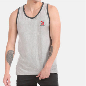 Camisetas sin mangas para hombre de estilo urbano Solid Trader, de primera calidad, material transpirable y buen ajuste para uso diario. - Product Image 2