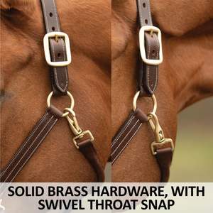 Harnais pour cheval en cuir super doux rembourré, noir ou cuir havana, personnalisé avec des perles turquoise et des cristaux brillants - Product Image 3