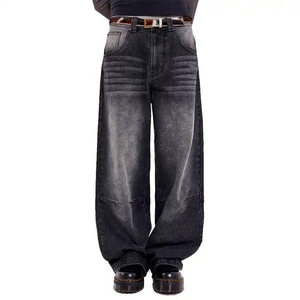 NURJENNA INDUSTRIES Best Quality Men's Denim <b>Jeans</b> Casual Regular Fit Mid Waist Straight Pants Breathable <b>Embroidered</b> Chemical - Product Image 2