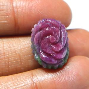 Cabujón de Zoisita Rubí Natural Tallado, Gema de Rubí Tallada a Mano, Piedra Suelta Lisa, Proveedor Mayorista para Joyería - Product Image 2