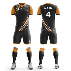 100% Polyester Lightweight Football Uniform Team Player Club Sportswear Knitted Soccer Uniform Sets Training Wear All Seasons - Product Image 4