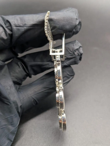 Colgante Personalizado de Plata de Ley 925 con Diamante Moissanita Redondo de Corte Brillante VVS, Estilo Hip Hop, Lujoso y Brillante - Product Image 2