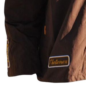 Iota Phi Theta Windbreaker <b>Jacket</b> Brown Gold Greek Apparel Fraternity <b>Lightweight</b> Zip Up <b>Jacket</b> Premium Fit - Product Image 3