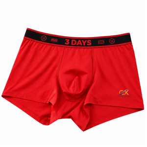 Calzoncillos Boxer de Cintura Media con Etiqueta Privada Personalizada, Mezcla de Algodón y Modal, Banda Elástica Ancha, Calzoncillos Transpirables para Hombre, Directo de Fábrica - Product Image 5