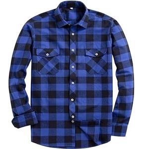 Camisas de Franela para Hombre de Alta Calidad, Más Vendidas, Antiarrugas, Manga Larga, Cuello Camisero, Transpirables y Elegantes - Product Image 6