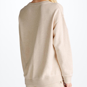 Sweat-shirt en molleton français super doux, respirant, col rond, pour femme, personnalisé en gros, 70% coton, 30% modal - Product Image 3
