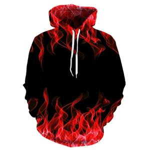 Nouveau Sweat à Capuche Homme 2026 Motif Flammes Multicolores, Coupe Oversize avec Impression 3D, Vêtement Tendance Automne - Product Image 3