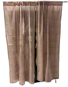 Rideaux en coton tissé écologiques à motif floral classique avec œillets, translucides (ombrage de 1 à 40 %), toutes saisons, pour hôtel, maison, café - Product Image 1