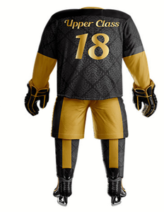 Custom Made Breathable Lightweight Sleeveless V-neck Ice Hockey Jersey Polyester Sublimated Team Wear Uniform - Product Image 2