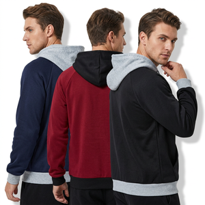 เสื้อฮู้ดสีกรมท่าสำหรับผู้ชาย ผ้าฝ้ายเฟรนช์เทอร์รี่ แขนยาว ทรงปกติ สวมใส่สบายในฤดูใบไม้ร่วง คุณภาพสูง ผลิตในบังกลาเทศ - Product Image 4