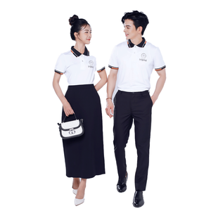 Conjunto de Uniforme para Cafetería y Restaurante, Tejido en Poliéster Resistente, Unisex, Camisa Polo y Delantal, Personalizable, Ropa de Trabajo para Personal de Panadería - Product Image 5