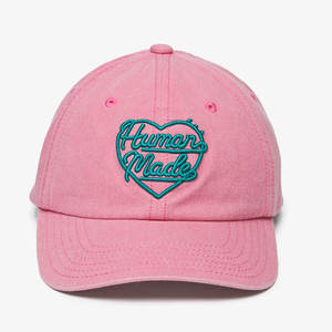 Casquette en toile rose de style streetwear de haute qualité, broderie cœur, coton lavé vintage, réglable, protection solaire, vente en gros - Product Image 2