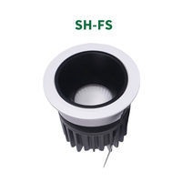 Spot LED encastré COB anti-éblouissement à angle réglable, étanche IP65, Ra92, CRI élevé, pour cuisine et salle de bain