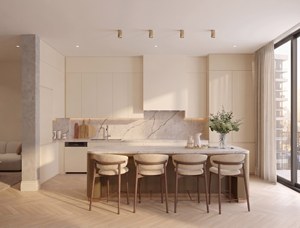 Isla de Cocina Modular Minimalista RTA Multifuncional y Personalizable con Acabado Laminado MDF y 1 Año de Garantía - Product Image 2