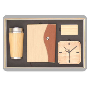 Set de Regalo Ejecutivo de Lujo en Cuero PU Personalizado con Grabado, Color Personalizado, Agenda, Bolígrafo, Taza, Botella, Llavero, Memoria USB - Product Image 5