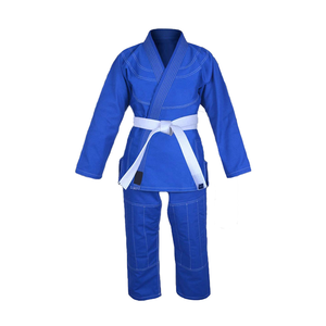 Uniforme de Entrenamiento de BJJ Negro, Tela de Algodón Premium, Rodilleras Reforzadas, Traje de Grappling, Fabricante - Product Image 4