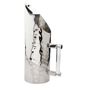 Jarra de Metal Pulido con Diseño Bohemio y Boquilla Larga para Agua, Leche y Bebidas, con Cristal Bohemia para Uso en el Hogar y la Oficina - Product Image 2