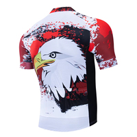 Ensemble de maillots de cyclisme unisexes à manches courtes personnalisés, impression par transfert thermique, séchage rapide, respirant, 100% polyester, vêtements de sport grande taille