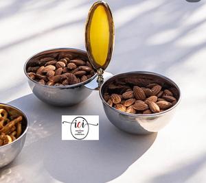 Plateaux de service en acier à trois compartiments pour aliments et chocolat, vaisselle la plus vendue, ustensiles de cuisine pour la maison, plateaux d'Inde - Product Image 2