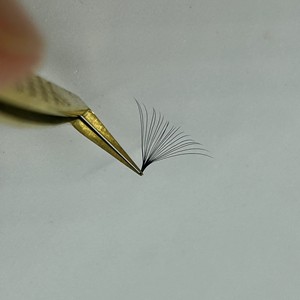 Extensions de cils naturels doux en cheveux synthétiques noirs mats, faits à la main, épaisseur 0,03-0,10 mm, boucles CC/DD/M/L, volume 10D-20D - Product Image 4