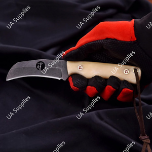 Cuchillo de Camping de Hoja Fija Forjado en Acero al Carbono con Espiga de Halcón, Mango Ergonómico de Hueso de Camello, para Caza y Supervivencia al Aire Libre, ODM/OEM - Product Image 5