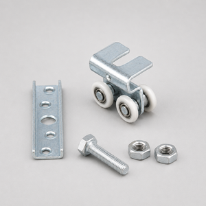 Roulettes de quincaillerie pour porte coulissante, 15 mm, en acier doux galvanisé, pour hôtels, antirouille, roulement fluide, design moderne - Product Image 6