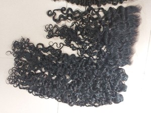 Extensiones de cabello virgen vietnamita y birmano rizado de alta calidad, con cierres de encaje HD suizo o Halo, para cabello humano vietnamita de alta calidad. - Product Image 2