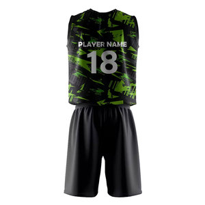 Tenue de volley-ball premium pour hommes avec maillot respirant et short assorti pour les entraînements d'équipe et les matchs. - Product Image 2