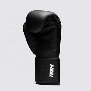 ถุงมือชกมวยสำหรับฝึกซ้อม รุ่น Professional Pro Fighting Fly สีดำขาว หนังวัวแท้ สายรัดข้อมือปรับได้ รุ่น AI-BG-508 - Product Image 5