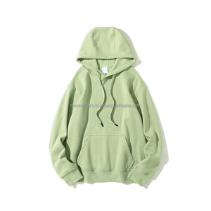 Sweat à capuche unisexe en polyester/coton, style streetwear vintage, coupe classique, en molleton, motif uni, avec poche, pour homme - Product Image 4