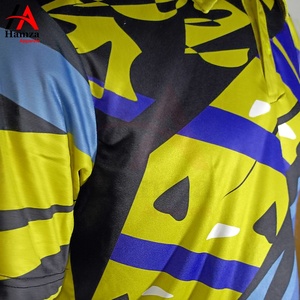 Polo de sublimación de calidad superior 220 GSM manga corta algodón poliéster tela último diseño abstracto camisa para hombres - Product Image 6