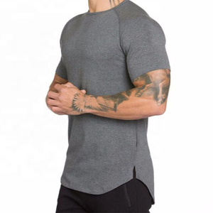 T-shirt en tricot à manches courtes pour homme, vert olive, col rond, coupe ajustée, couleur unie, style décontracté, teinture unie - Product Image 5