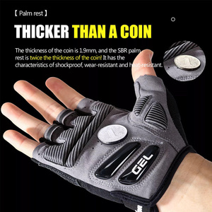Gants de cyclisme de haute qualité, gants de vélo avec coussinets en gel, mitaines à demi-doigts, vêtements de sport, design personnalisé - Product Image 3