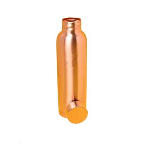 Bouteille d'eau 100% cuivre pur, design martelé artisanal, anti-fuite, récipient ayurvédique pour la santé, le yoga, la gym et les voyages, écologique - Product Image 6