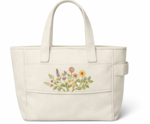 COTTON FIELD Wholesale High Quality Heavy Duty Canvas Tote <b>Bag</b> with <b>Long</b> Handle Zipper and Pocket for Women Travel - Product Image 1