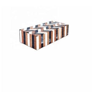 Caja de joyería con incrustaciones de hueso redondo de alta calidad, Juego de 2, organizador de joyas decorativas, caja de almacenamiento con incrustaciones de hueso, caja de recuerdo multiusos - Product Image 5