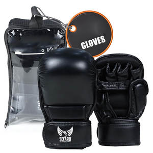 Guantes de Entrenamiento de MMA de Marca Privada de Alta Calidad, Guantes de Entrenamiento de MMA de Cuero Hechos Profesionalmente - Product Image 1