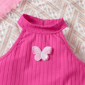 Vestido Elegante para Fiestas, Ropa Infantil de Primera Calidad, Vestido de Moda Infantil, Atuendo de Verano Suave y Cómodo - Product Image 3