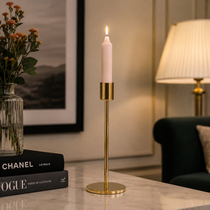 Grand chandelier en laiton pour bougies coniques, décoration de table, décoration intérieure, centre de table de mariage, décoration d'événements, vente en gros - Product Image 3