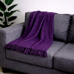 Plain Solid Cotton <b>Throw</b> Blanket Soft Lightweight Breathable Handmade <b>Sofa</b> <b>Cover</b> Bed <b>Throw</b> Natural Cotton Home Decor Use - Product Image 6