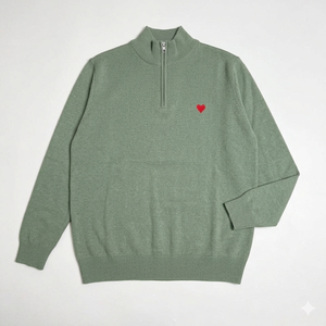 Sudadera Oversize Larga de Cuello Alto con Media Cremallera para Mujer al por Mayor, de Poliéster/Algodón, Forro Polar, Estilo Urbano, Personalizable, Ecológica - Product Image 1
