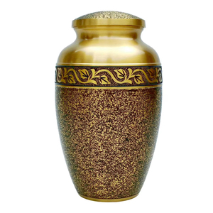 Urnas de Cremación de Metal Hechas a Mano para Cenizas Humanas, Acabado Plateado Cepillado y Madera Marrón, Mini Urna Funeraria de Recuerdo, Suministro al por Mayor - Product Image 6