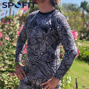Camiseta de compresión de manga larga para hombre SPOFIT, con estampado por sublimación, de secado rápido, para MMA, ropa deportiva, estampado de alta calidad - Product Image 6