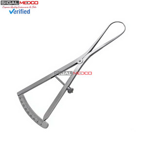 Calibre rond de 6 pouces pour cartographie des ridules, instrument dentaire, échelle de mesure 0-40 mm, jauge de précision en acier inoxydable pour os et implant - Product Image 6